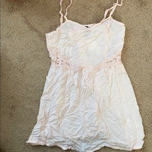 Light Pink Dress with Side Floral Cutouts